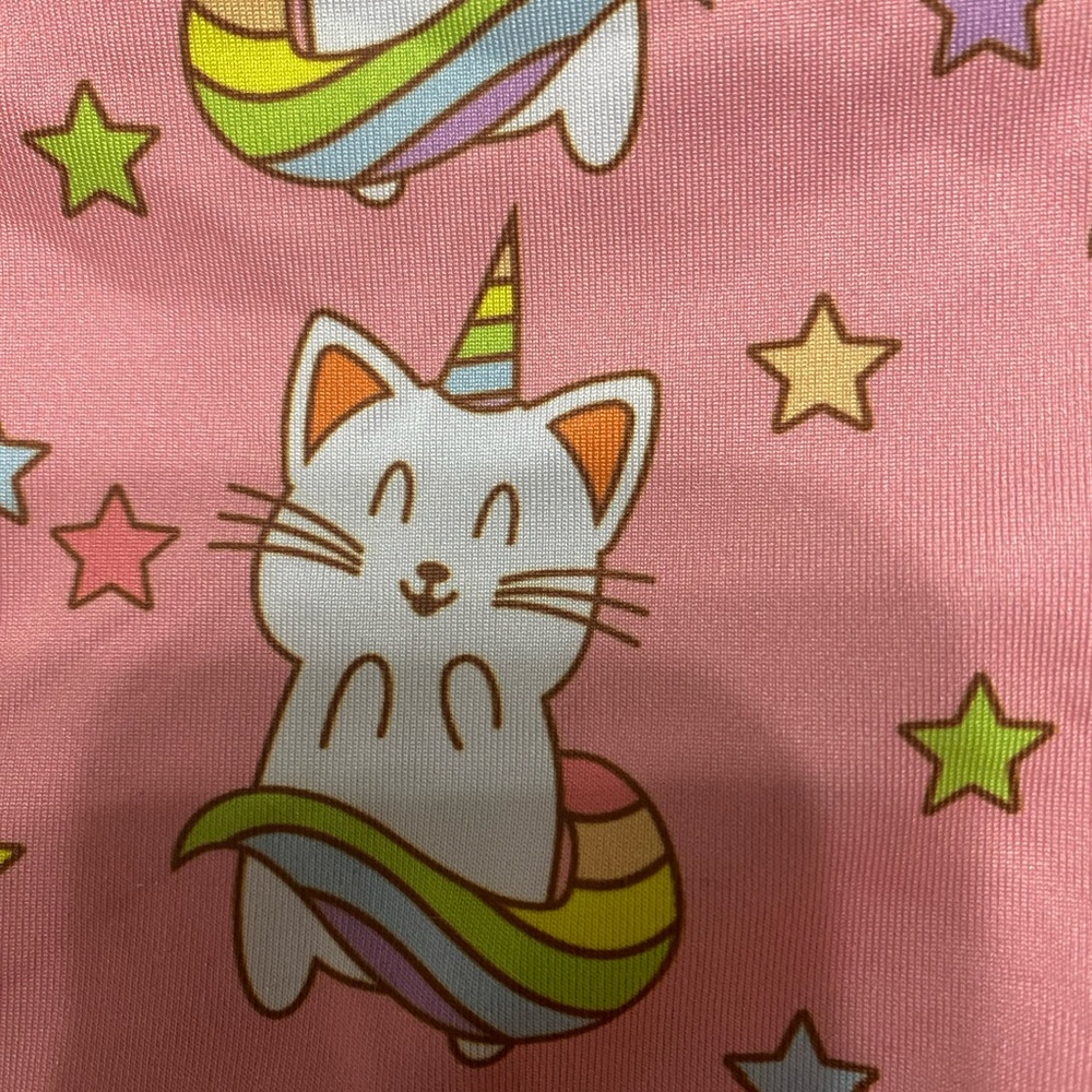 CUTE Pink Cat Print Athletic Shorts Size S - Picture 6 of 6